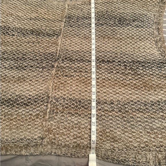 Pure J. Jill Wool Mohair Blend Poncho Vest Size 3X 4X Oversized Boxy Chunky Knit - Picture 11 of 12